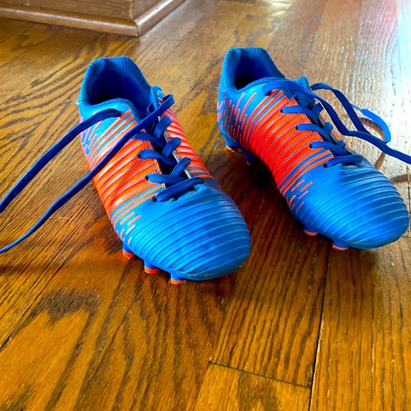 Other - Kids unisex cleats size 13 blue & orange Used